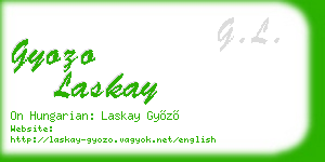 gyozo laskay business card